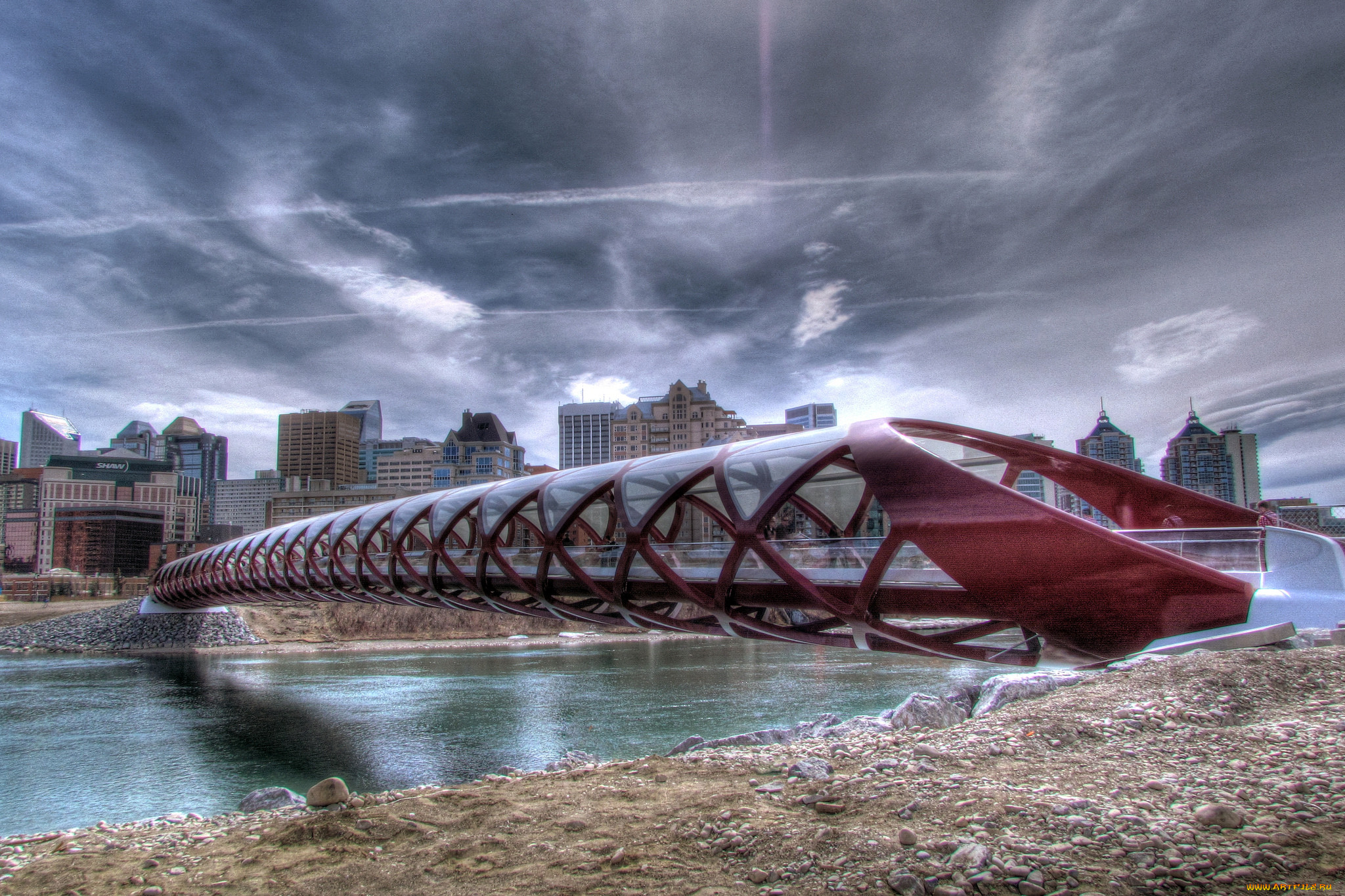 peace, bridge, calgary, alberta, canada, , , bow, river, , , , , , , 